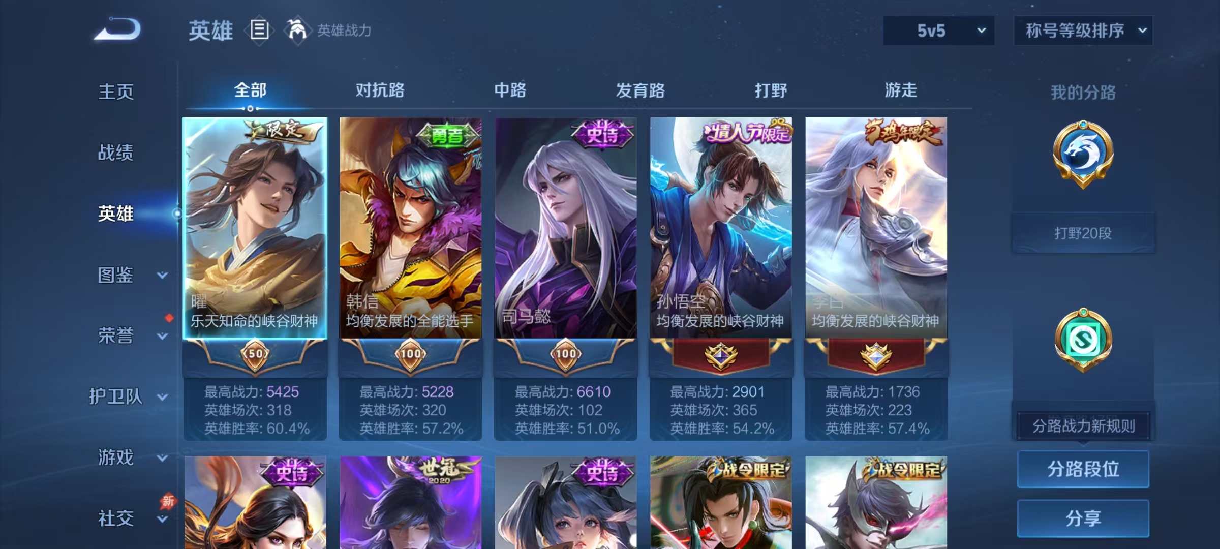 WZLX4310928王者荣耀账号详情图2