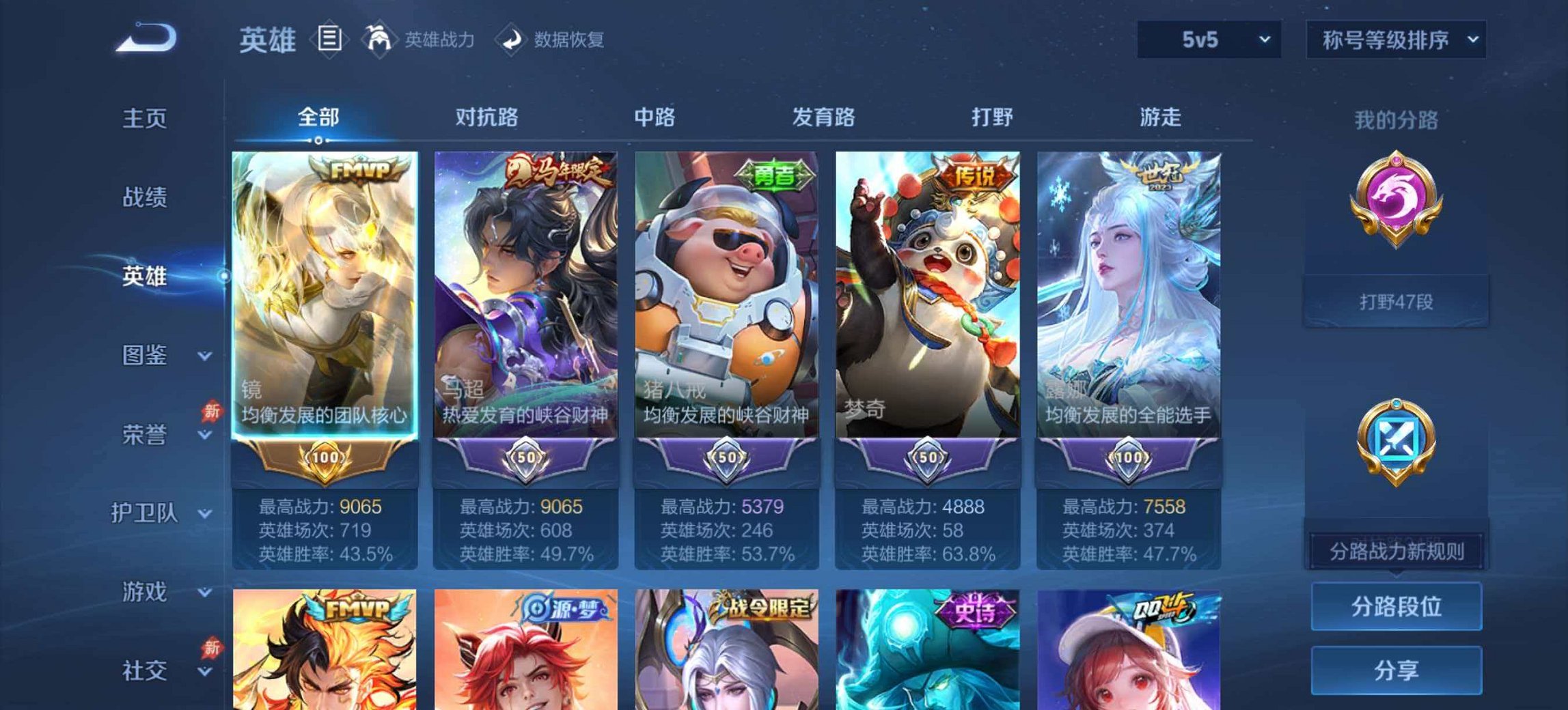 WZLX4319079王者荣耀账号详情图2