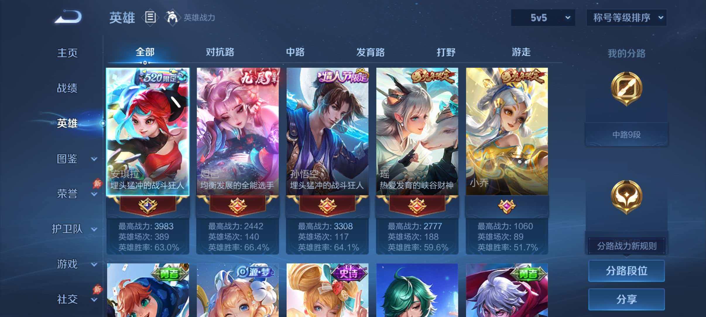 WZLX4325890王者荣耀账号详情图2