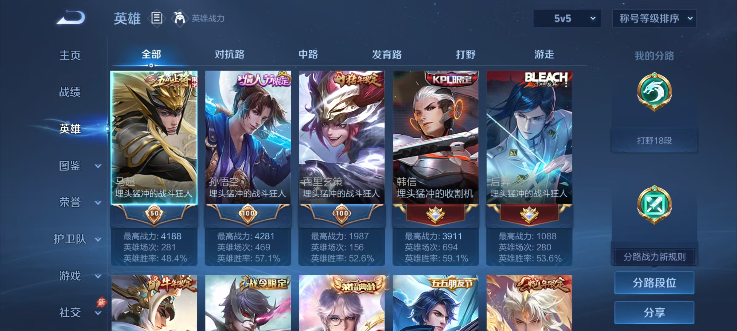 WZLX4335515王者荣耀账号详情图2