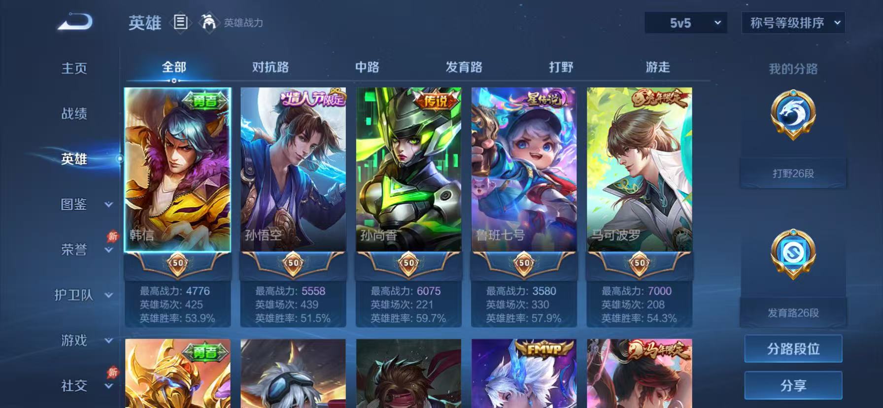 WZLX4355834王者荣耀账号详情图2