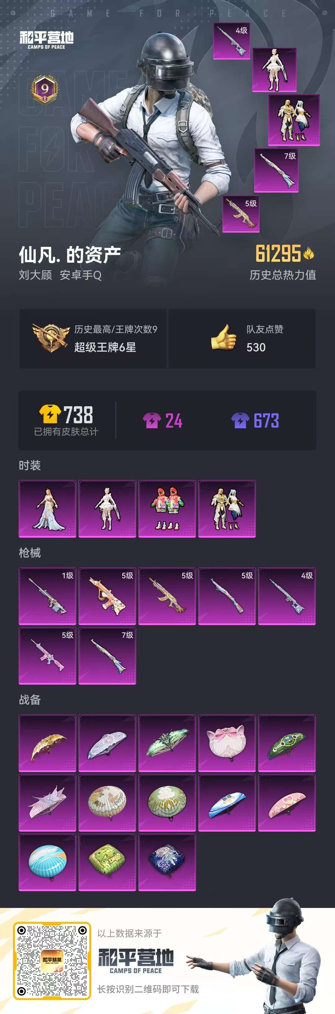 HPQM3197798和平精英账号详情图1 HPQM3197798和平精英账号详情图1