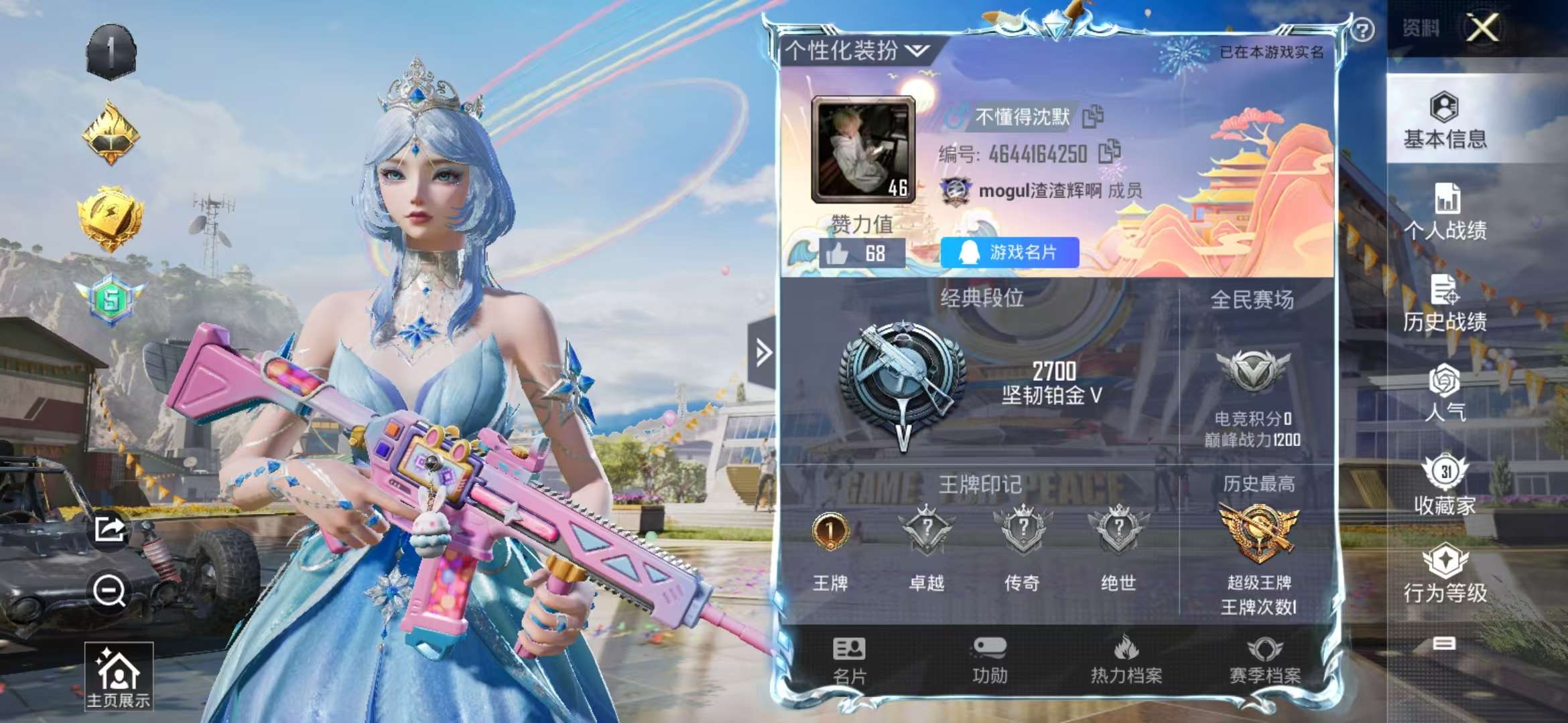 HPCMW3308256和平精英账号详情图2