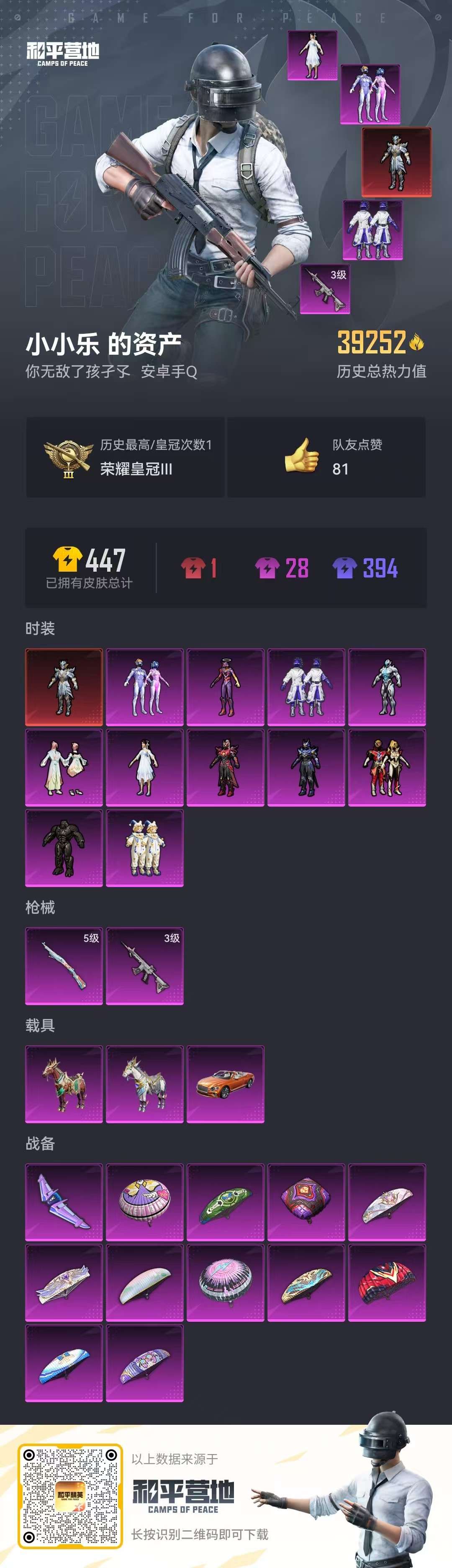 HPCMW3297195和平精英账号详情图2 HPCMW3297195和平精英账号详情图2