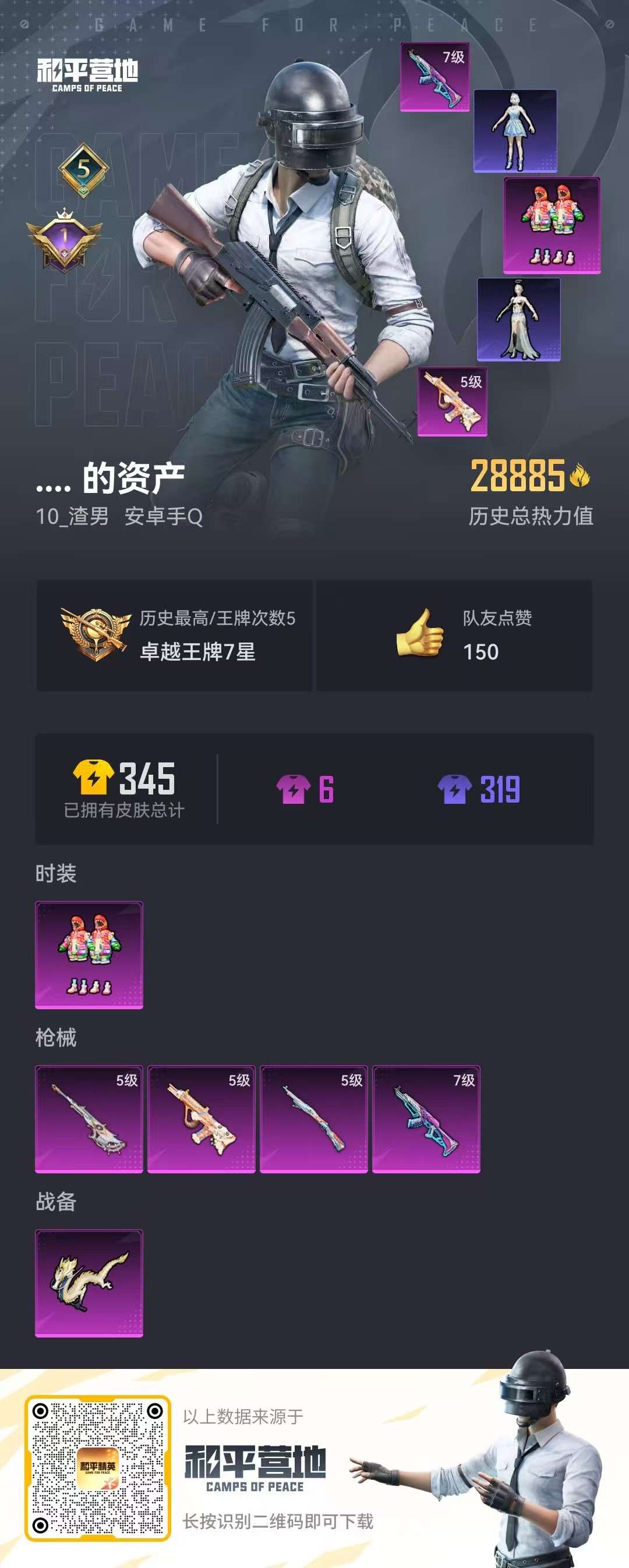 HPQM3255594和平精英账号详情图4 HPQM3255594和平精英账号详情图4