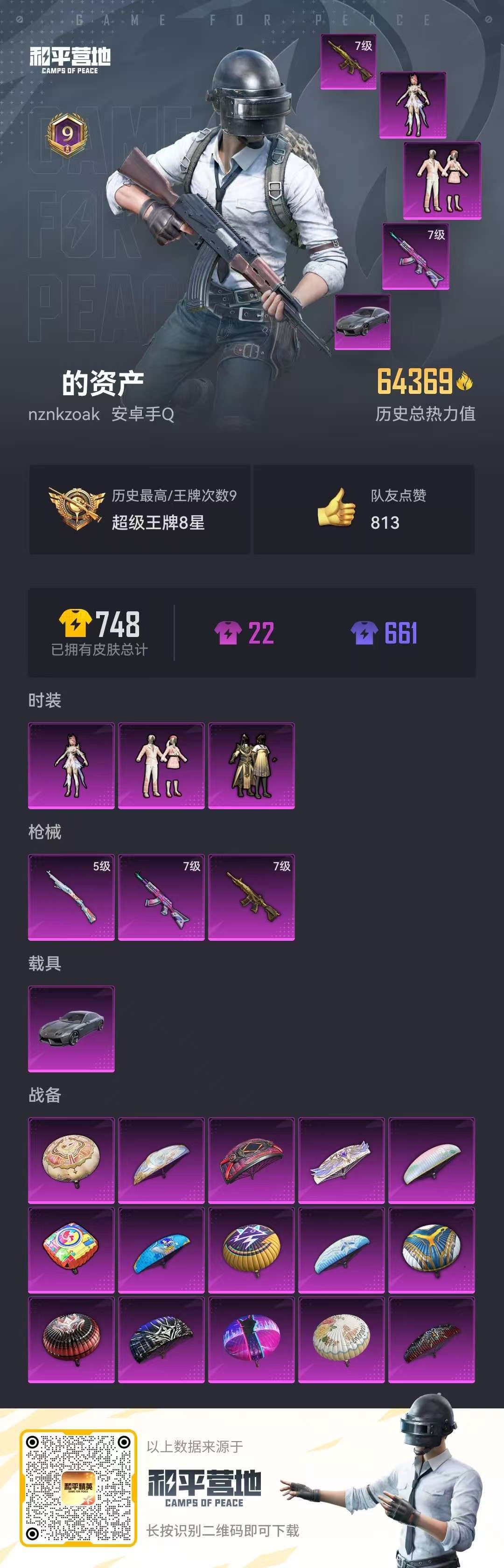 HPCMW3297435和平精英账号详情图23 HPCMW3297435和平精英账号详情图23
