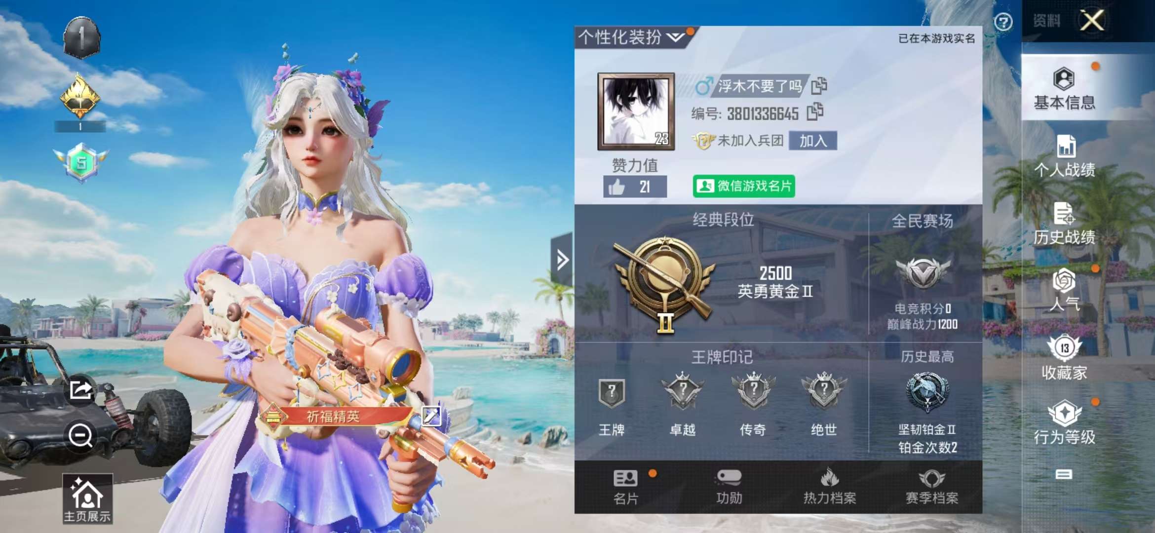 HPCMW3328534和平精英账号详情图2 HPCMW3328534和平精英账号详情图2