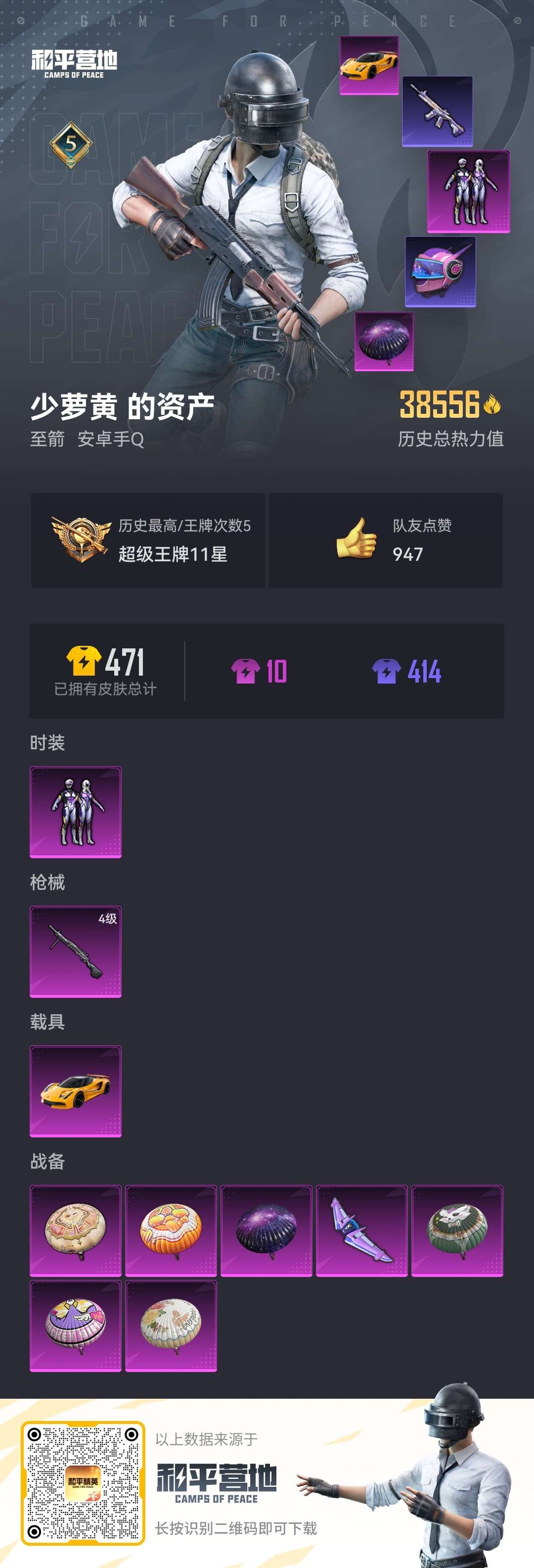 HPCMW3420912和平精英账号详情图8