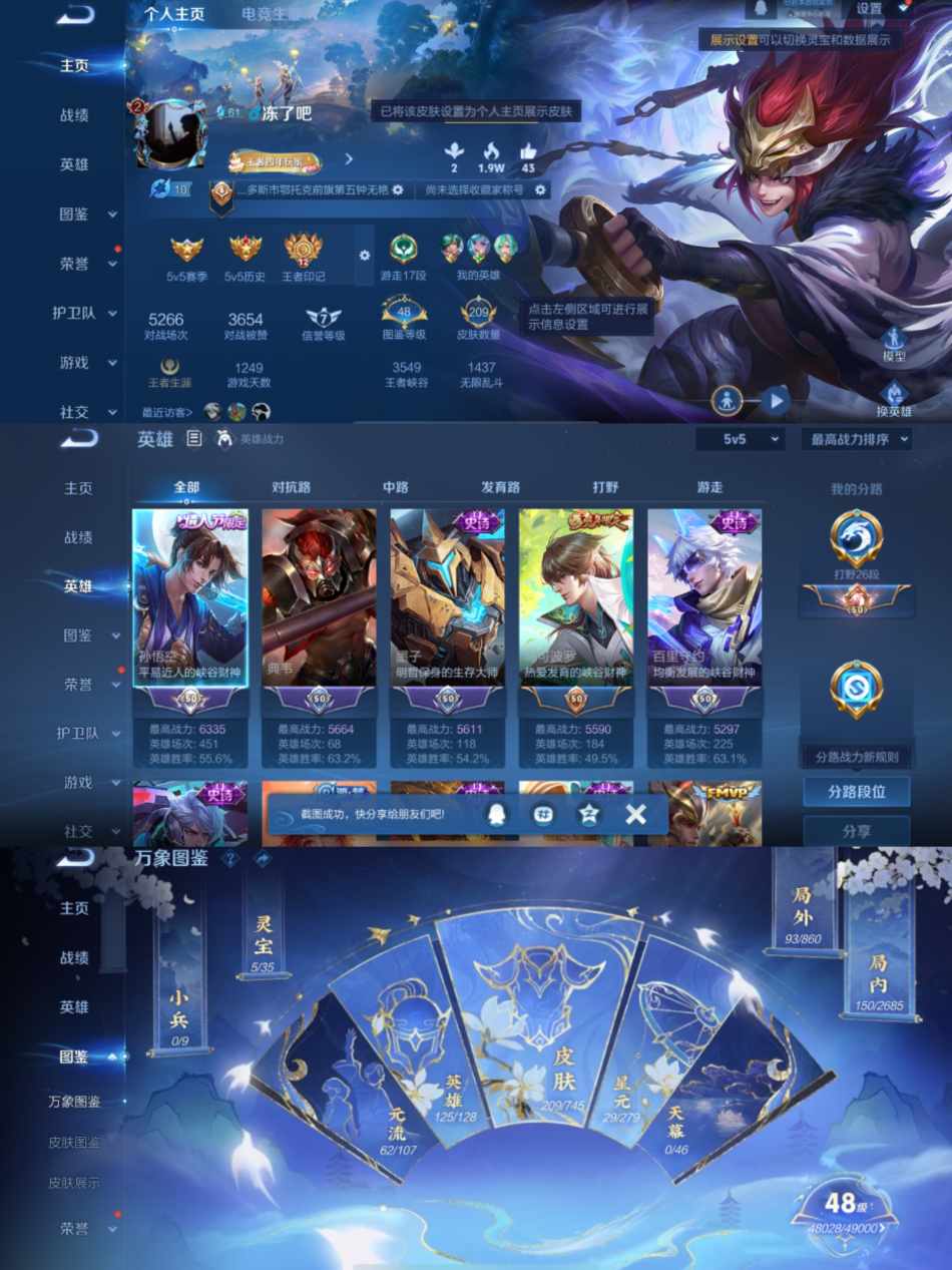 WZCMW3441200王者荣耀账号详情图2