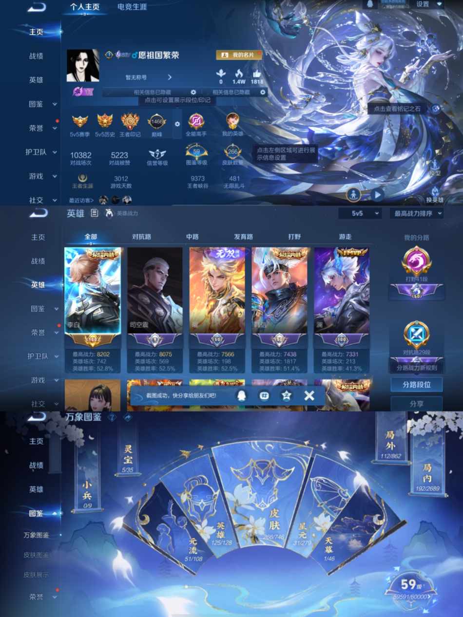 WZCMW3369540王者荣耀账号详情图2