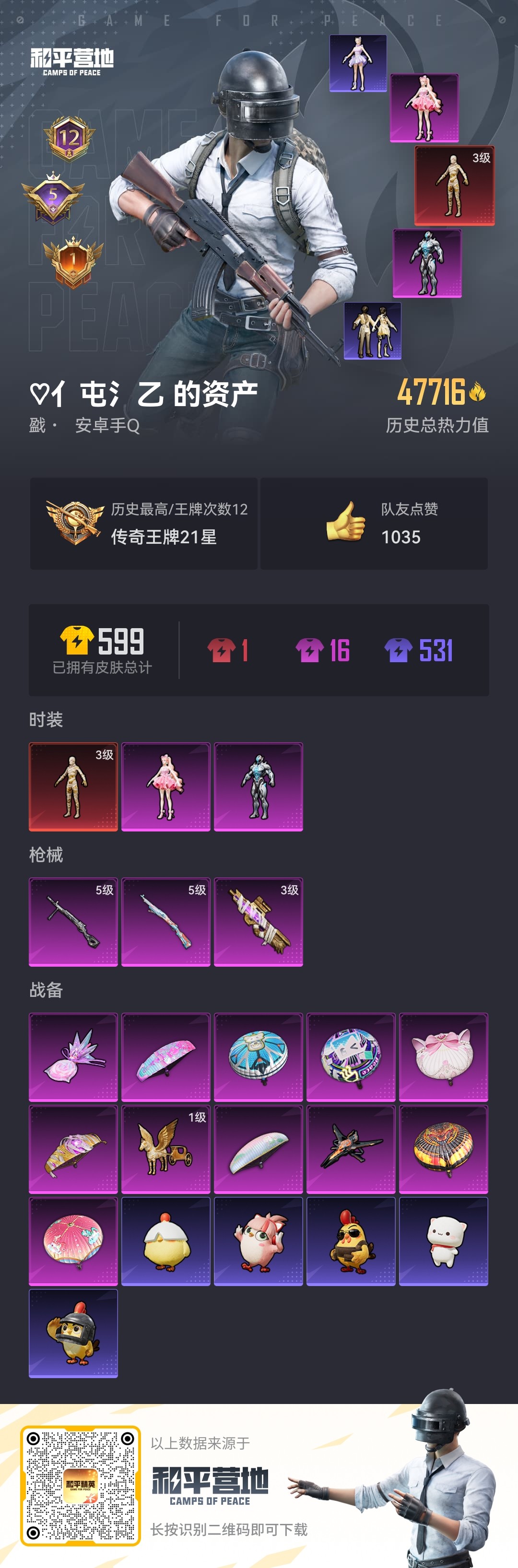 HPCMW3420536和平精英账号详情图9 HPCMW3420536和平精英账号详情图9