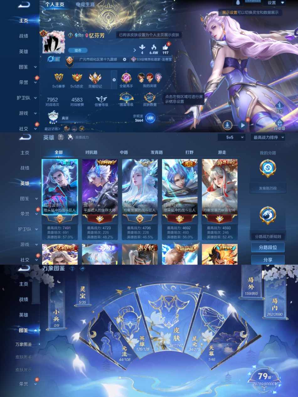 WZCMW4106580王者荣耀账号详情图2