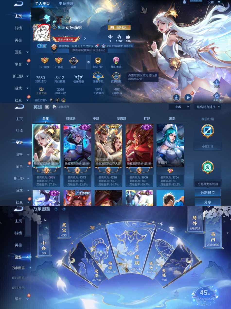 WZCMW4126783王者荣耀账号详情图2