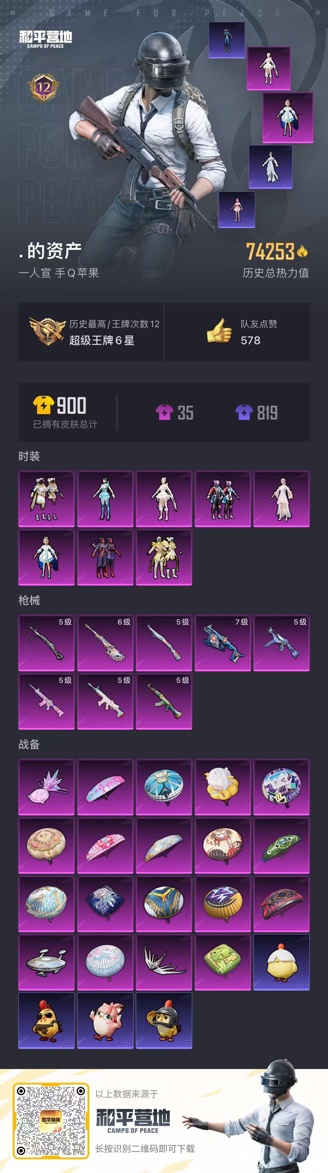 HPCMW468953和平精英账号详情图13