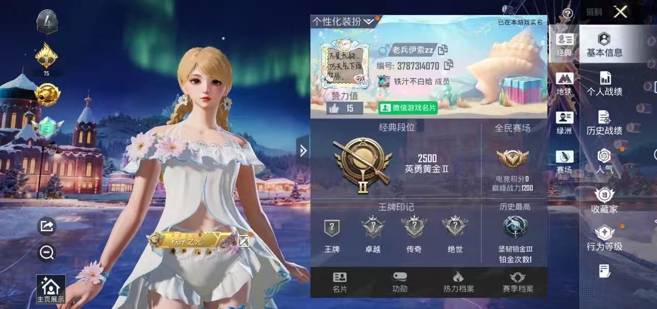 HPCMW3439773和平精英账号详情图2