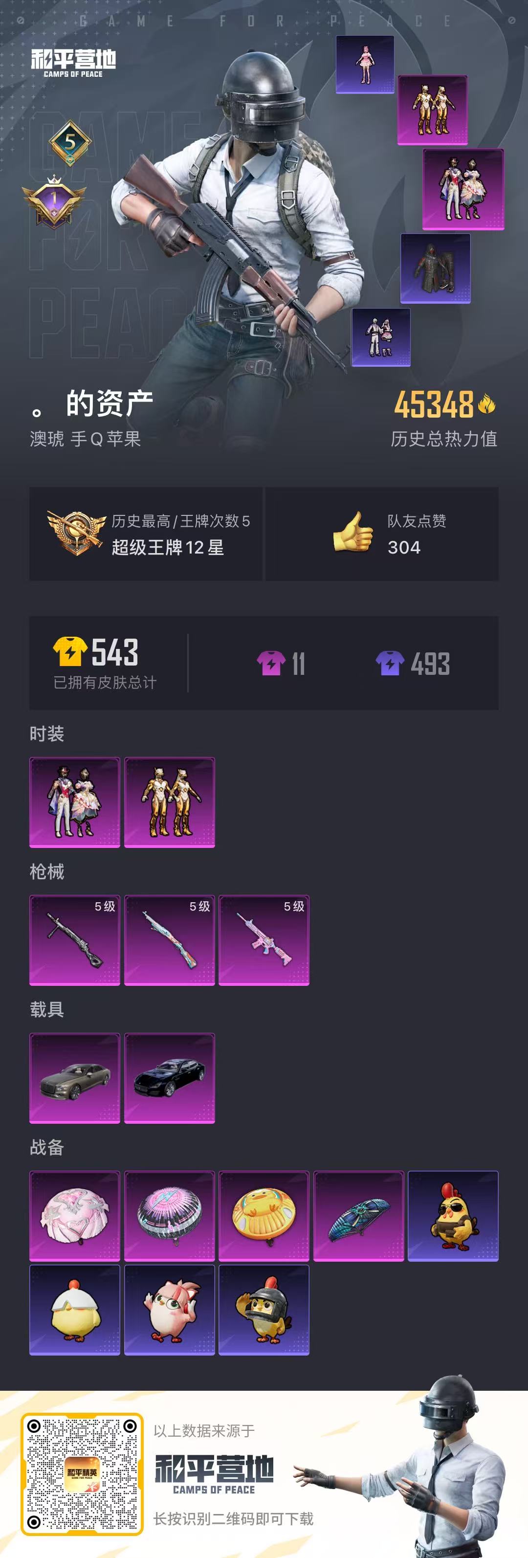 HPCMW3440955和平精英账号详情图10