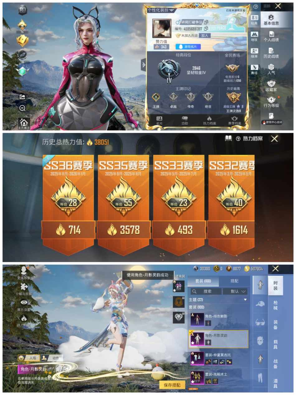 HPCMW456448和平精英账号详情图2