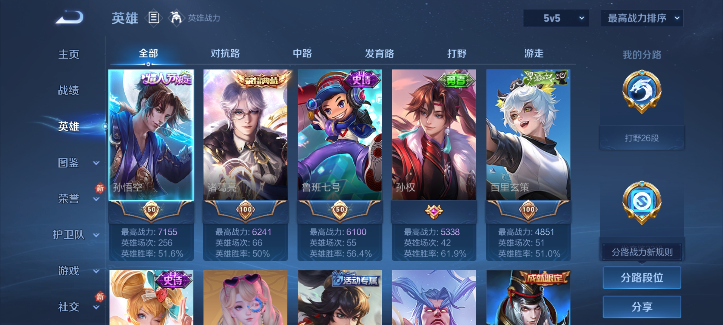 WZCMW411062王者荣耀账号详情图3