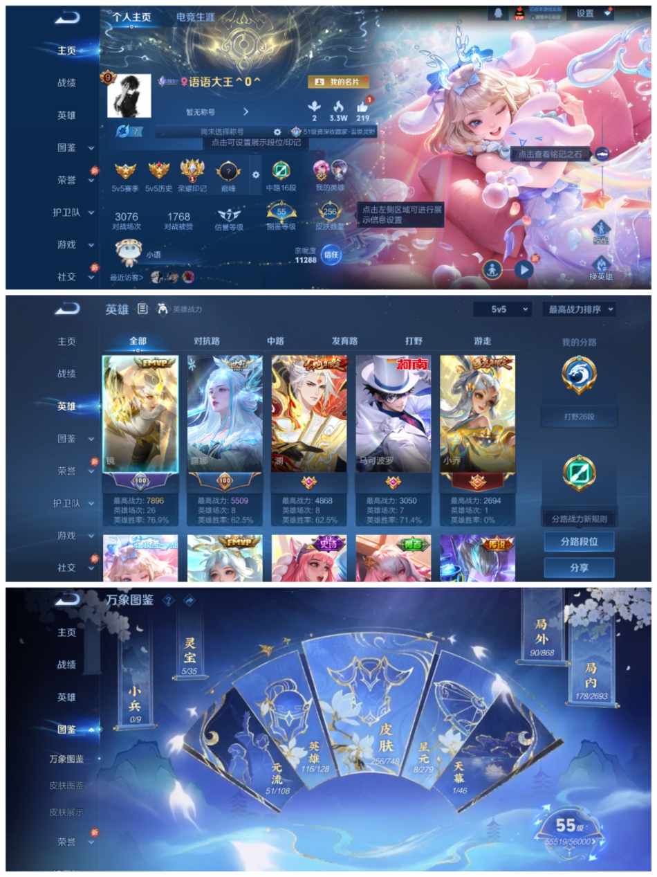 王者荣耀账号安卓QQ116英雄-257皮肤-【2水晶1星元5珍品21传说】安卓QQ-116英雄-256皮肤【2水晶】 武