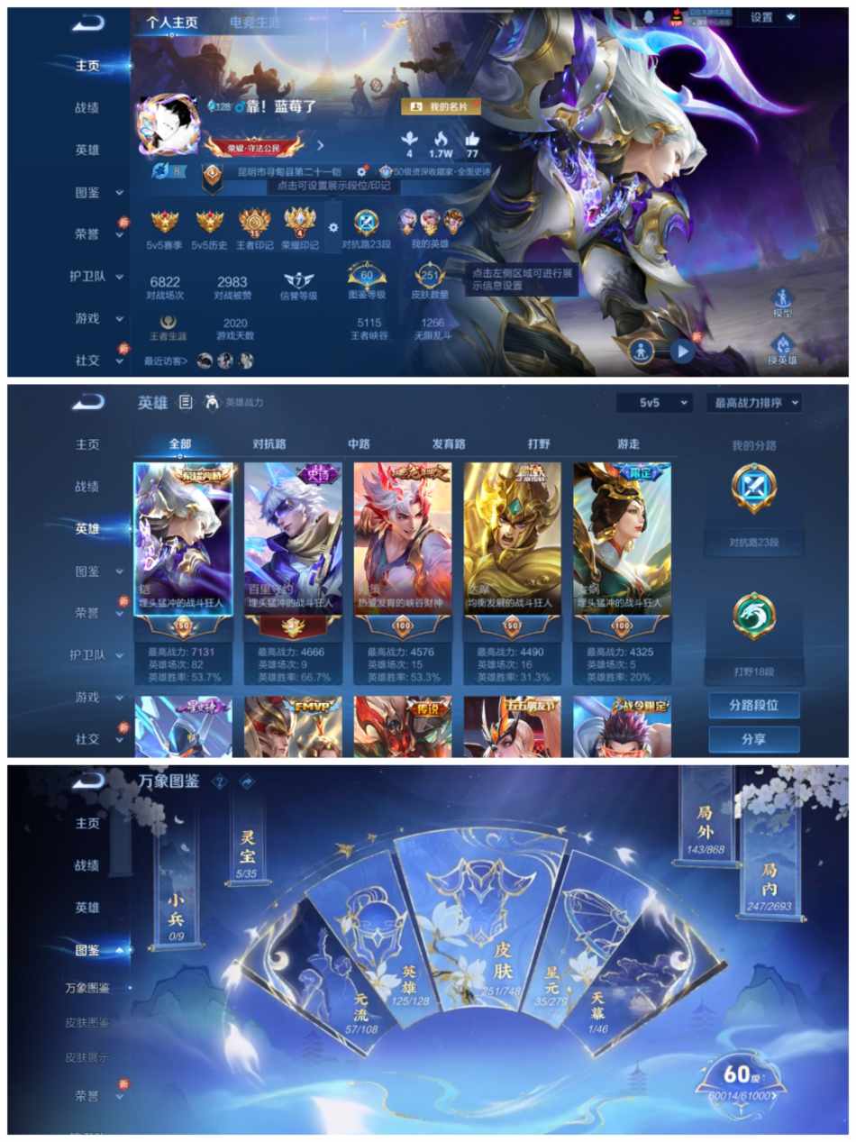 王者荣耀账号安卓QQ125英雄-251皮肤-可二次【1水晶1星元2珍品14传说可秒换绑】安卓QQ-125英雄-251皮肤