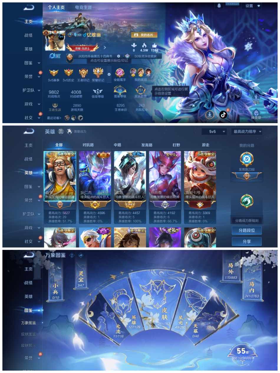 王者荣耀账号安卓QQ127英雄-251皮肤-可二次【1水晶1星元10传说可秒换绑】安卓QQ-127英雄-251皮肤【1水