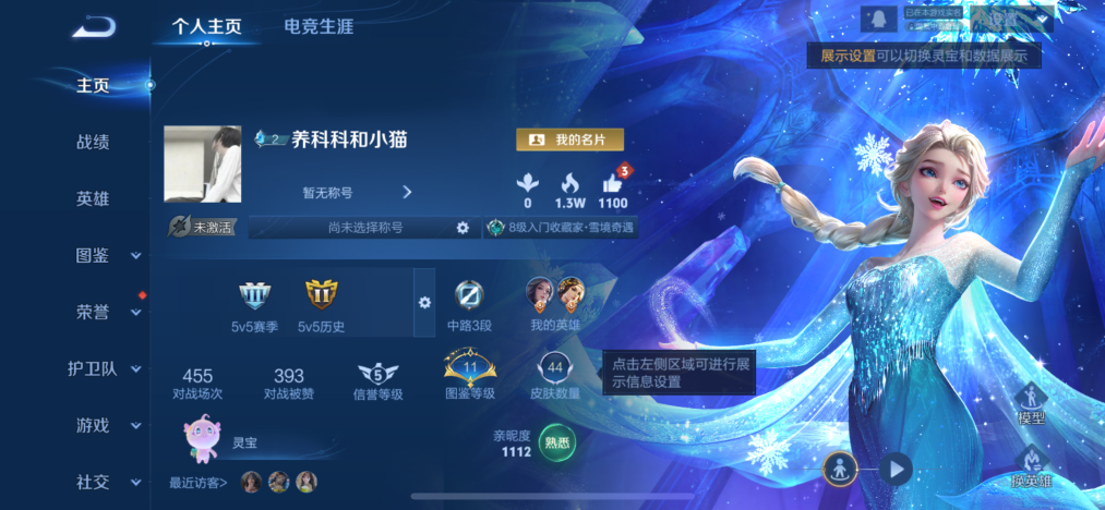 王者荣耀账号苹果QQ【1无双2传说】苹果QQ-74英雄-44皮肤【无双皮肤】雪境奇遇【传说皮肤】愿照·众生和 云霓雀翎【