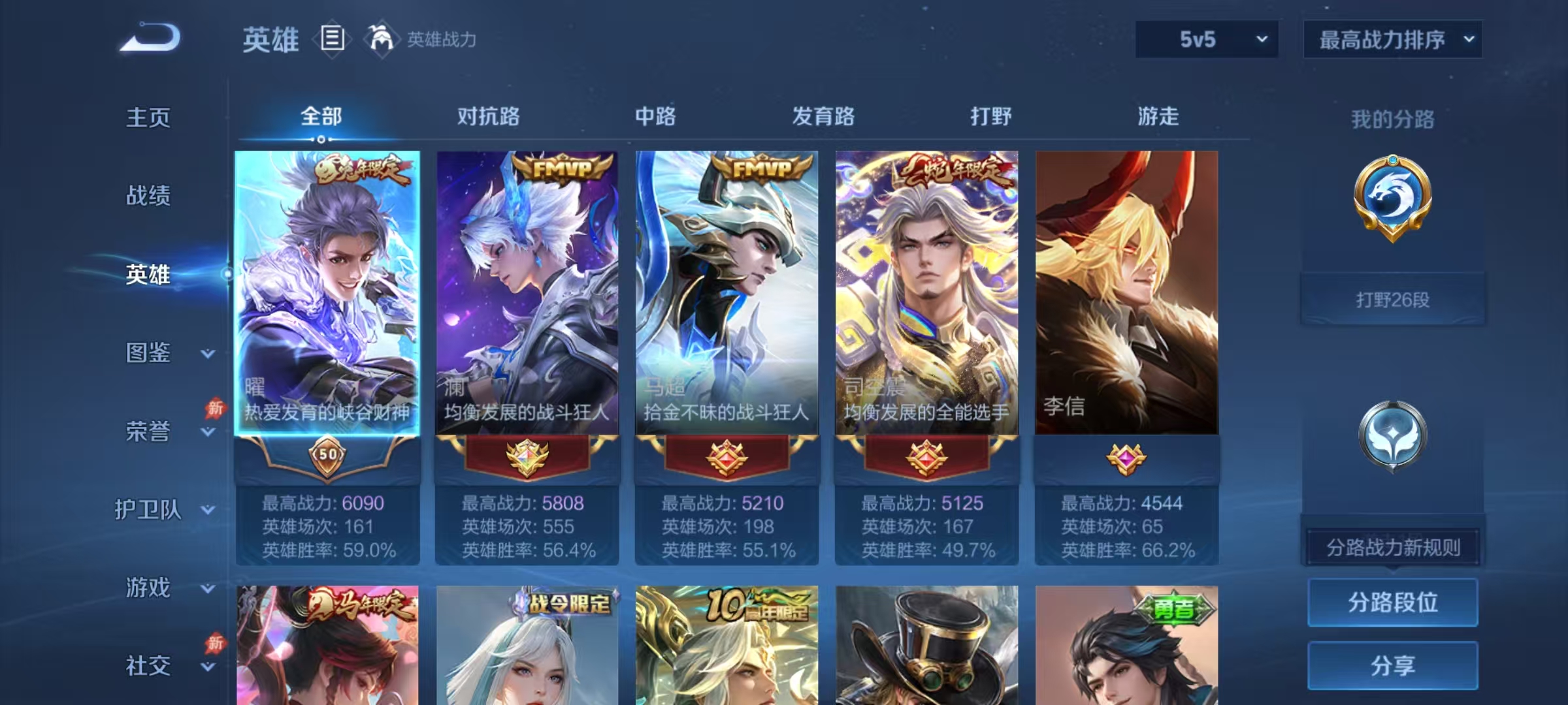 WZLX4282299王者荣耀账号详情图3