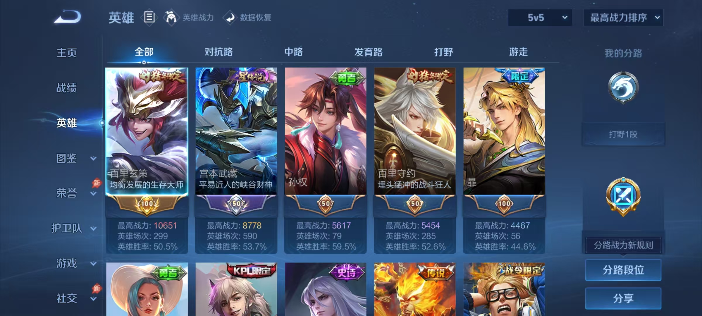 WZLX4291234王者荣耀账号详情图2