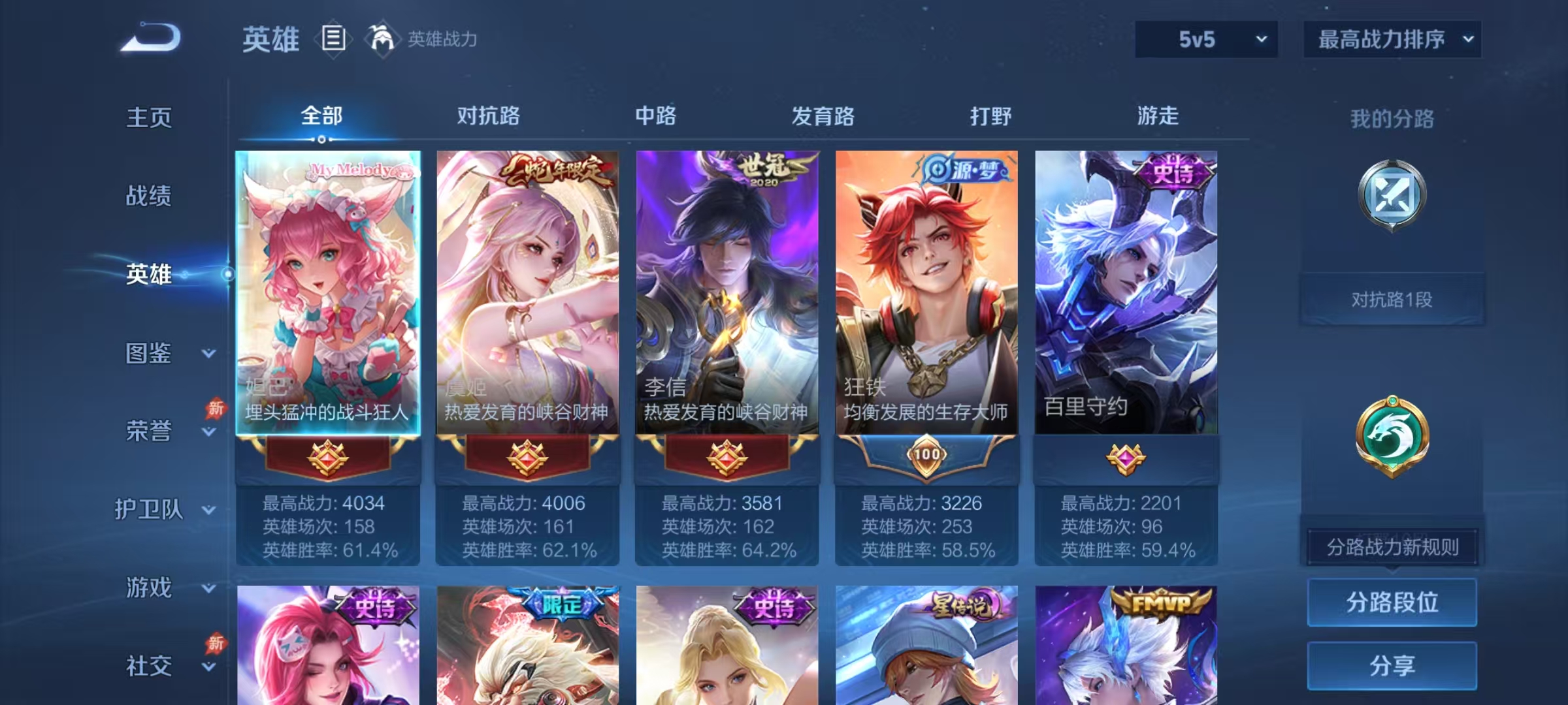 WZLX4291187王者荣耀账号详情图2 WZLX4291187王者荣耀账号详情图2