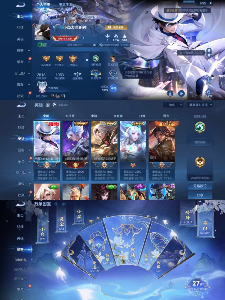 WZLX4311135王者荣耀账号详情图1