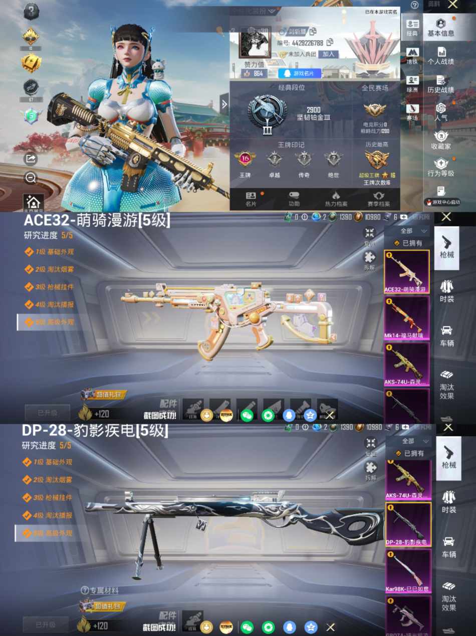 HPLX4176897和平精英账号详情图1