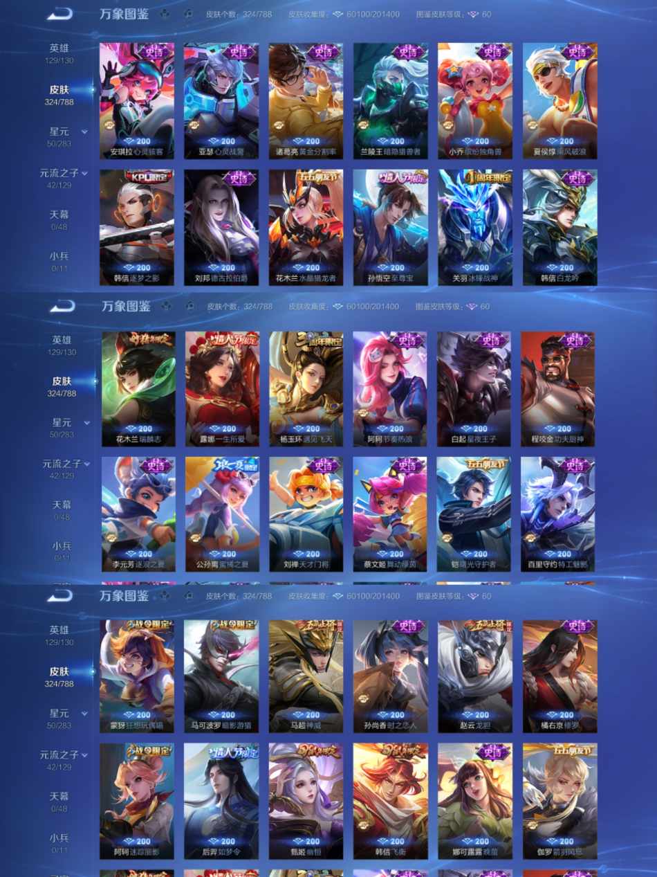 WZLX4313657王者荣耀账号详情图5